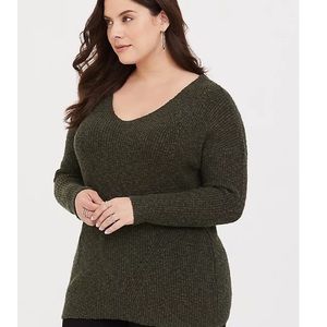 Torrid 2 Green Sweater